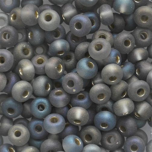 RC739 SL Frost Grey AB Size 6 Seed Beads