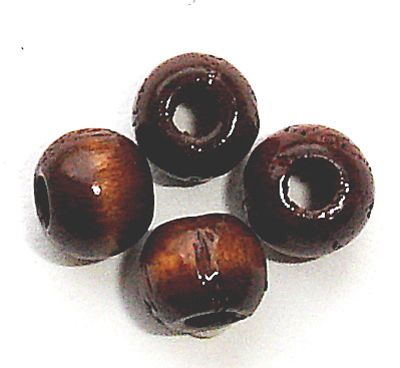 WD502 5mm Dark Brown Wood Rounds