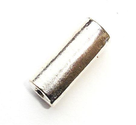 MB562 24x10mm White Metal Tube