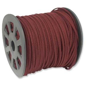 TG031 Burgundy Imitation Suede Lace