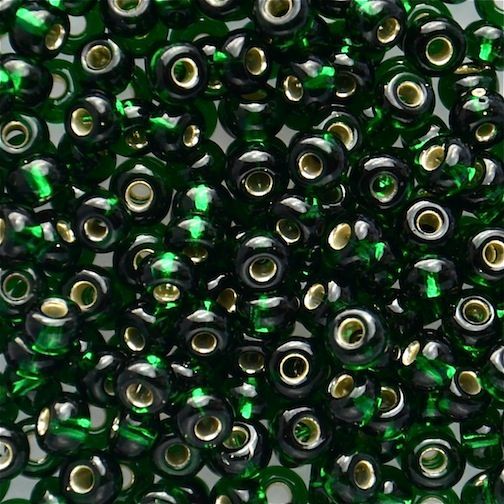 RC645 SL Emerald Size 6 Seed Beads