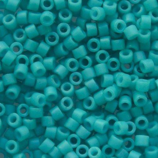 DB0793 Dyed Mat Op Turquoise Green Delica