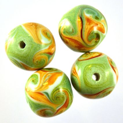 GL2890 Mint & Gold 12mm Rounds