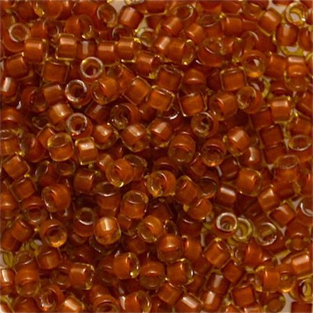 DB1391 Mustard Lined Amber Delica