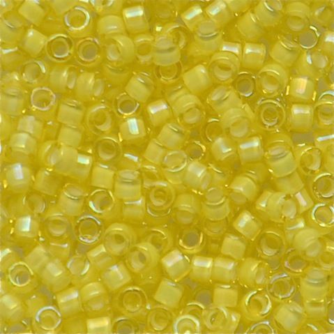 DB1776 White Lined Yellow AB Delica