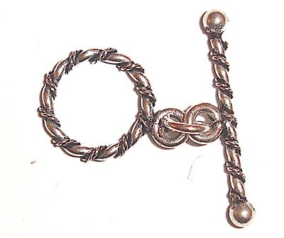 MB089 Rope pattern toggle fastener  Internal toggle diameter 9mm