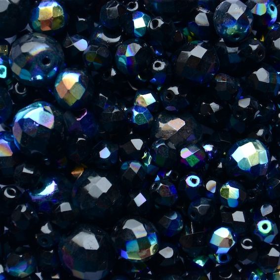 MX135 Black AB Facet Mix