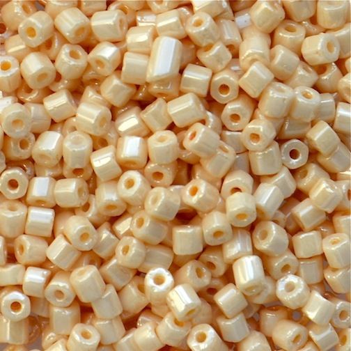 HEX239 Ceylon Cream Size 10 Hex Beads