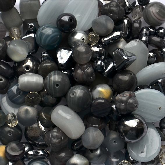 MX137 Grey Pressed Glass Mix