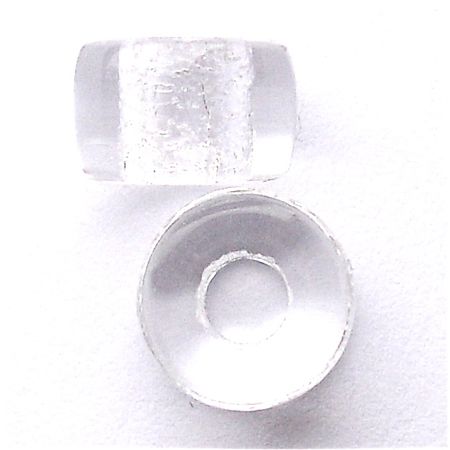 GL1323 8x6mm Clear Pony Bead