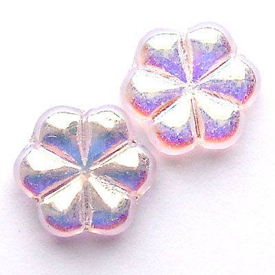 GL3009 12mm pink AB Flower