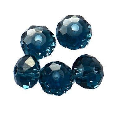CC1250 4x6mm Faceted Montana Sapphire Rondelle