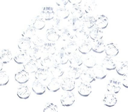 PB101 4mm Plastic Faceted Beads