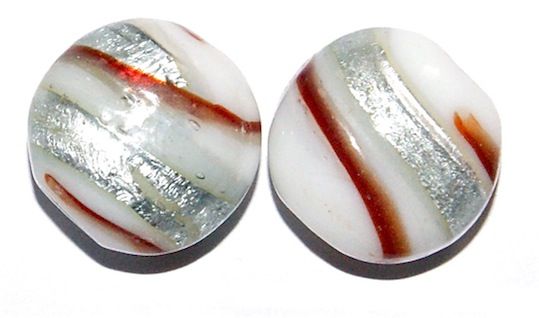 GL3283 16mm Silver Metallic Swirl Cushioned Disc