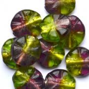 GLX0858 20x18mm Purple and Lime SL Disc