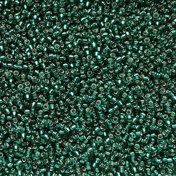 RC11-0017 SL Emerald Size 11 Seed Beads