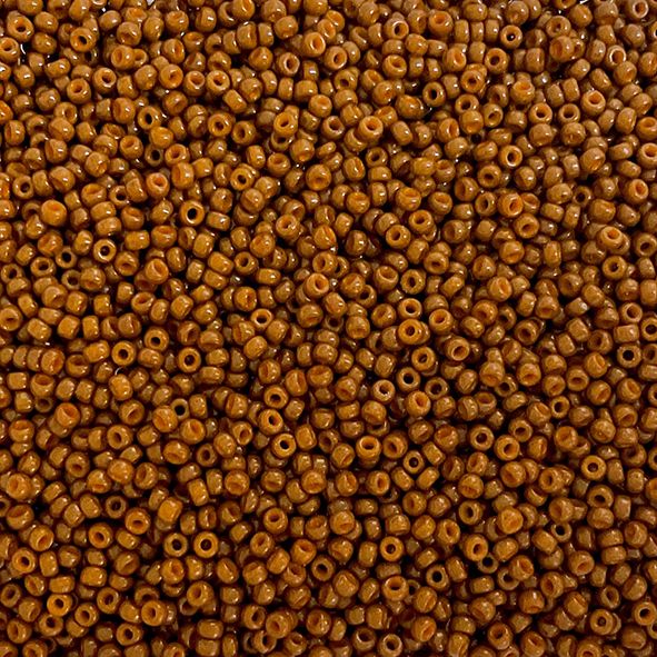 RC11-4459 Dur Dyed Op Sienna Size 11 Seed Beads