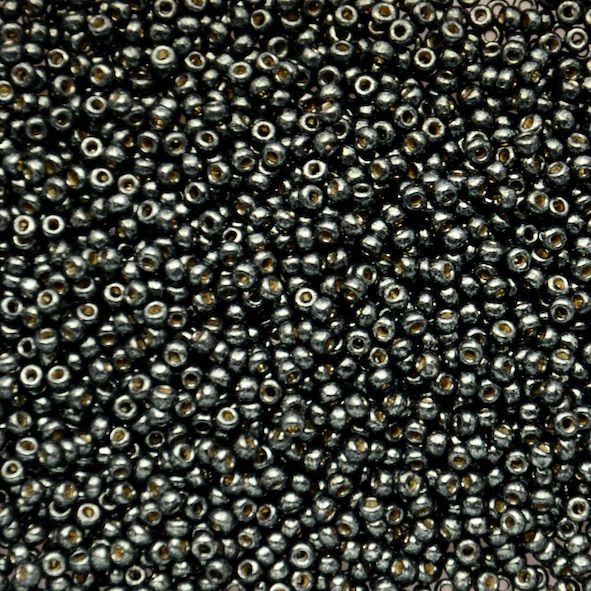 RC11-5107 Dur Galv Black Moss Size 11 Seed Beads