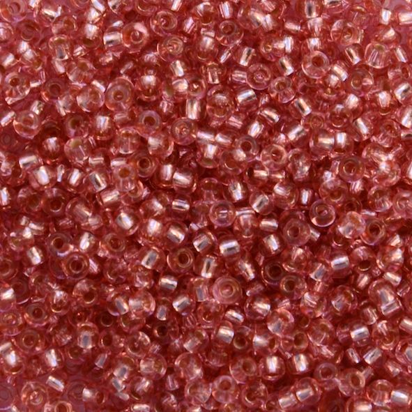 RC374 Silver Lined Pale Rose Size 10 Seed Beads