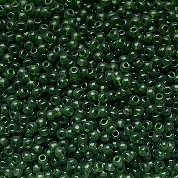 RC8-0158 Trans Olive Size 8 Seed Beads