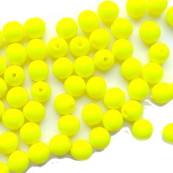 RG424 4mm Opaque Yellow Rounds