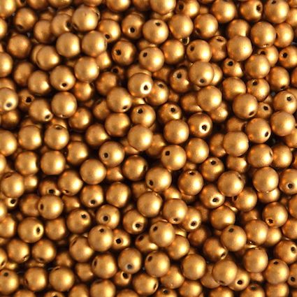 RG435 4mm Metallic Old Gold Rounds