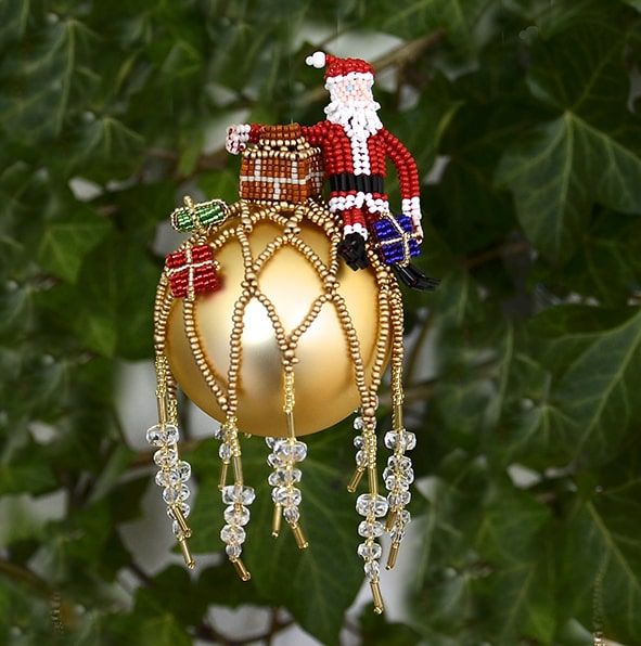 Rooftop Santa Bauble