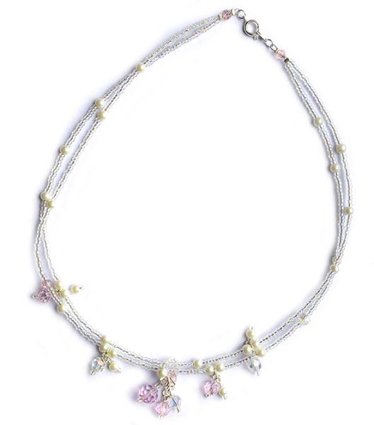 Suzette Simples set in pink and crystal