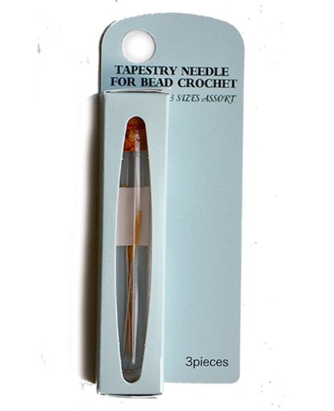 TUL013 Three Asst Tapestry Needles For Bead Crochet