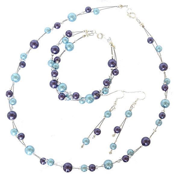 Tunis Turquoise and Purple Set