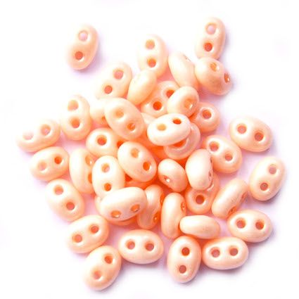 TW090 Ceylon Pale Rose Twin Beads
