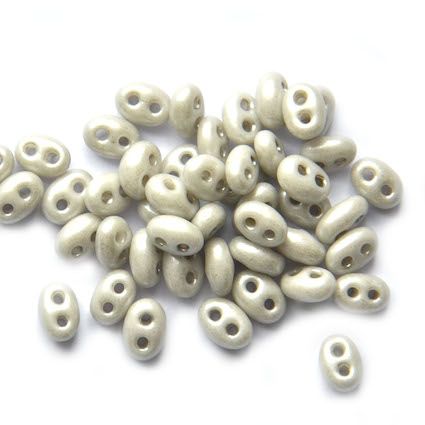 TW093 Ceylon Pale Grey Twin Bead