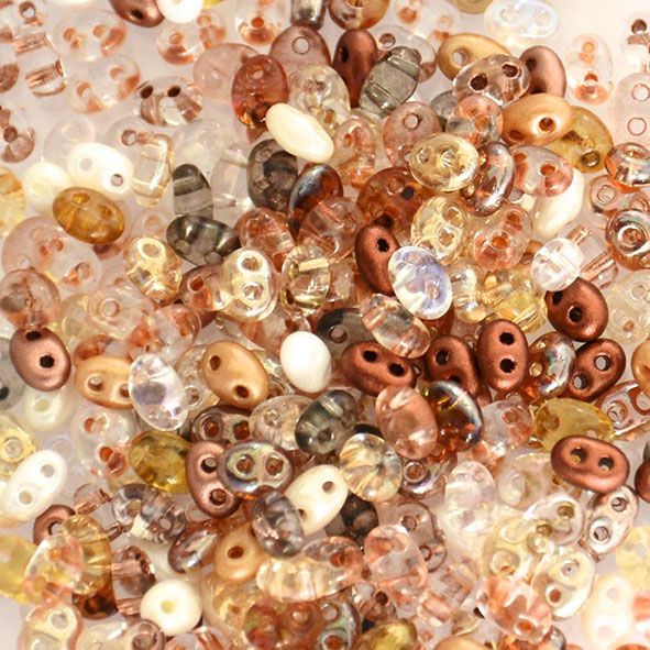 TW114 Autumn Shades Mix Twin Bead