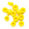 GL3375 small yellow crow bead - 6x4mm
