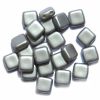 GL5856 Matt Grey 2 Hole Tile Bead