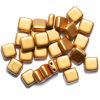 GL5857 Matt Gold 2 Hole Tile Bead