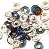 GL5902 7mm Silver Vitrail Dinky Donut Beads