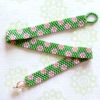 Summer Lawn Bracelet Pink on Green